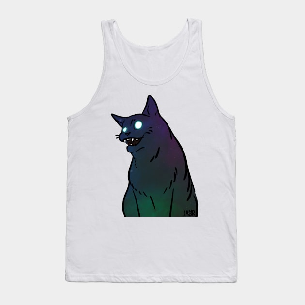 Galaxy Cat Tank Top by jastinamor